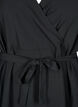 Short wrap dress with tie belt, Black, Packshot image number 2