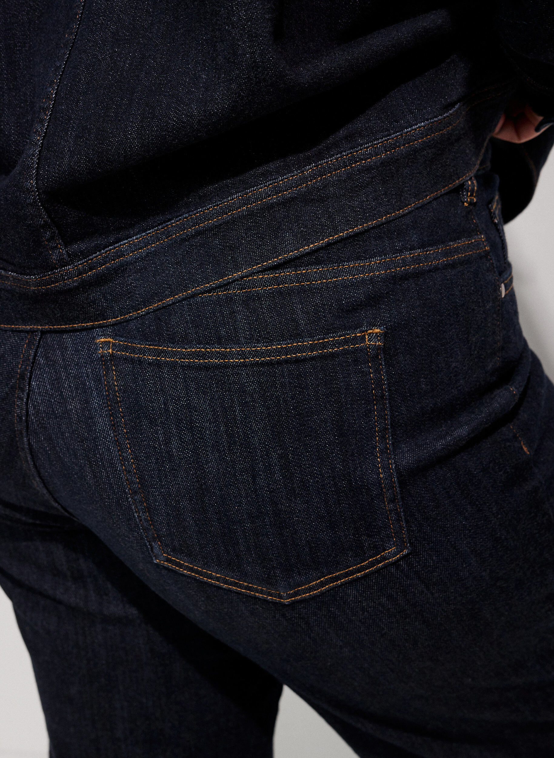 ZizzifashionStraight fit Kiana jeans with high waist, Blue, Model image number 3
