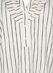 3/4 sleeve cotton blouse with stripes, Eggnog Black Stripe, Packshot image number 2