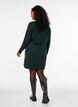 Knitted dress in cotton-viscose blend, Green, Model image number 2