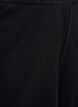 Loose night shorts with ribbed texture and lace trim, Black, Packshot image number 2