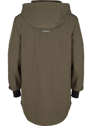 Softshell jacket with detachable hood, Grape Leaf, Packshot image number 1