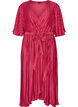 Pleated midi dress with batwing sleeves, Pink, Packshot image number 0