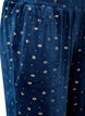 Velour pyjama bottoms with an all-over print, Blue, Packshot image number 2
