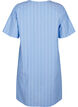 Striped dress in organic cotton, Blue Stripe, Packshot image number 1