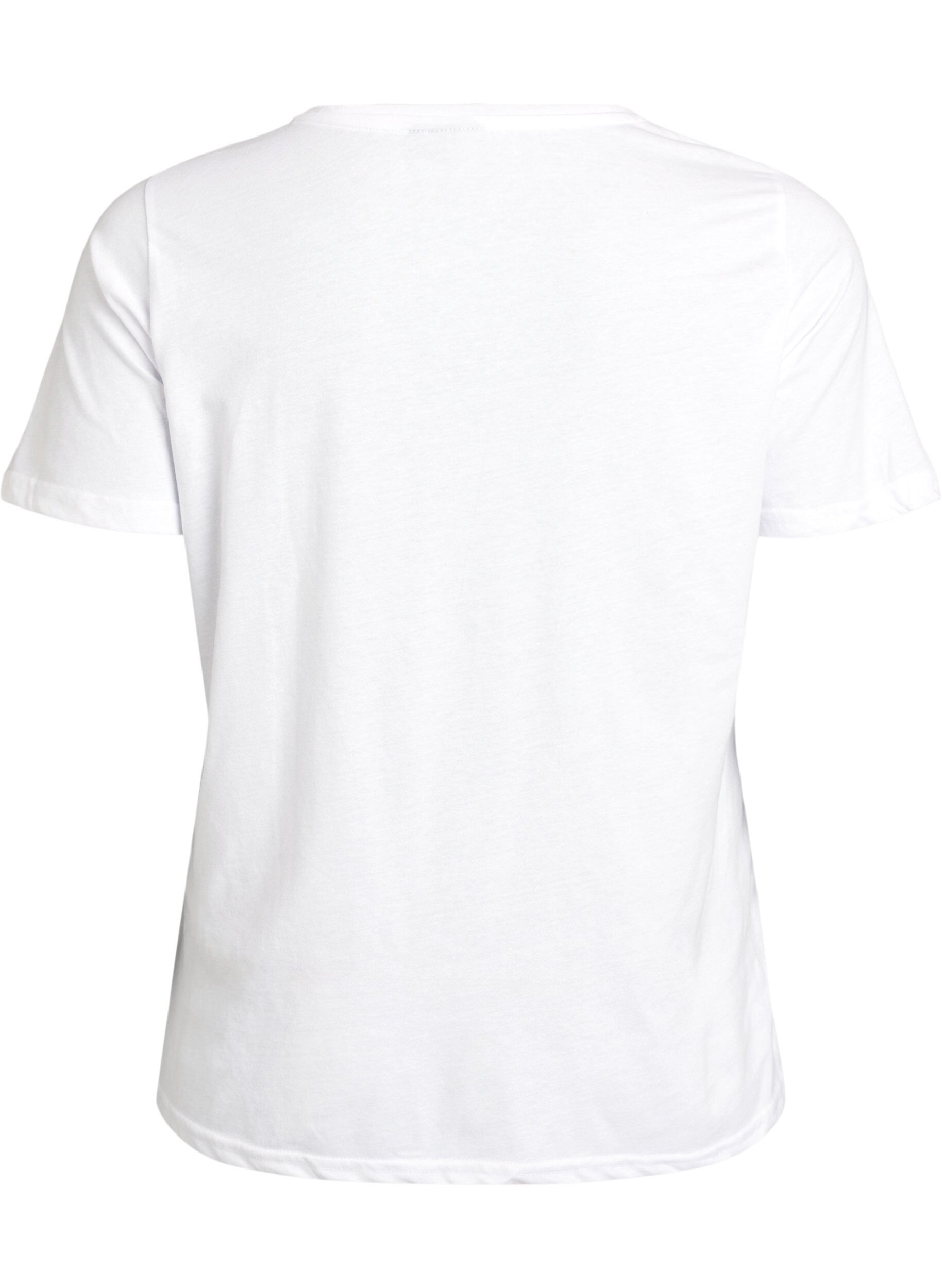 Zizzifashion FLASH - T-shirt with motif, White, Packshot image number 1