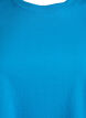 Basic cotton T-shirt with round neck, Blue, Packshot image number 2