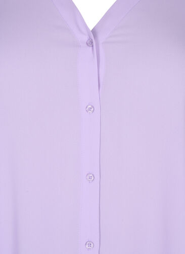 Long-sleeved shirt with v-neck, Purple Rose, Packshot image number 2