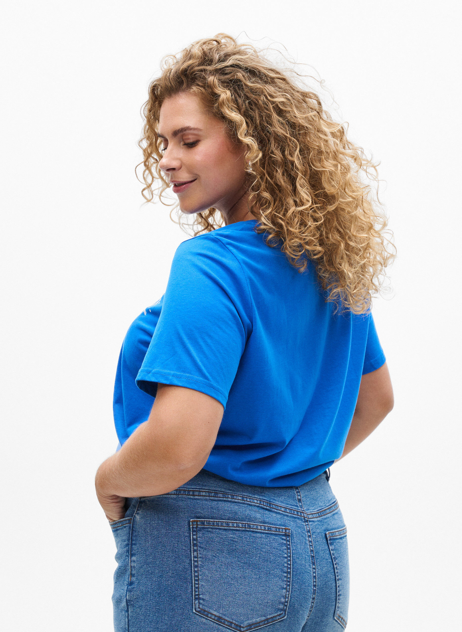 Zizzifashion FLASH - T-shirt with motif, Blue, Model image number 2