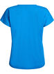 Loose training t-shirt with v-neck, Blue, Packshot image number 1