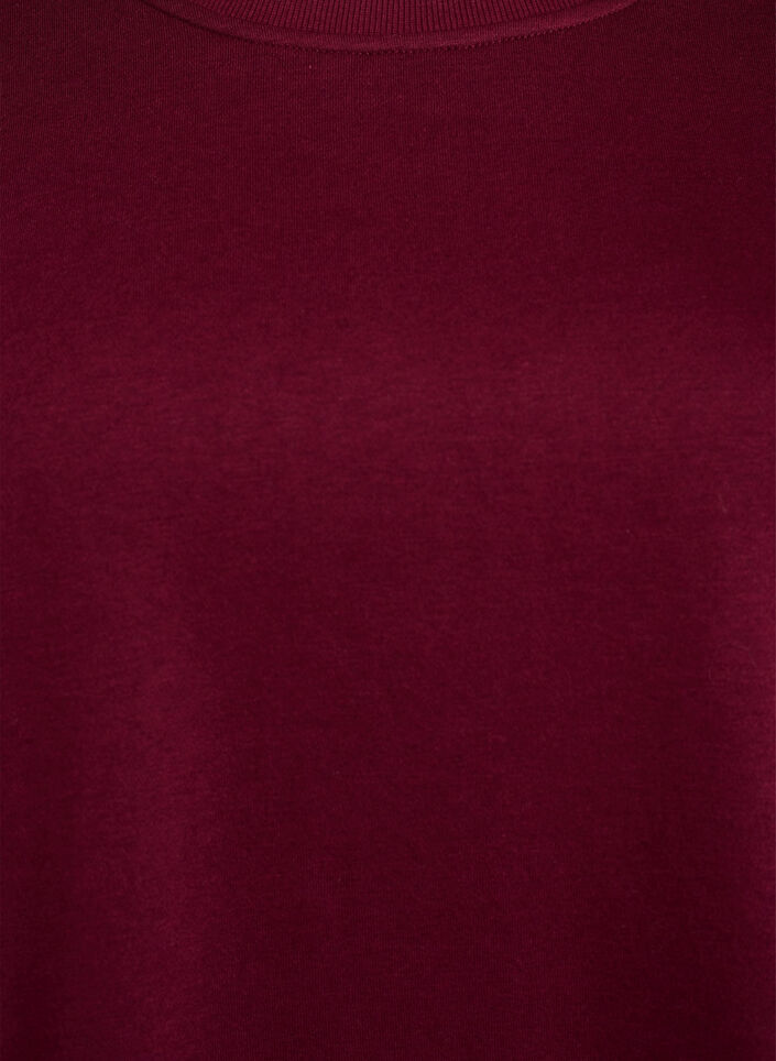 Sweatshirt with fringes, Dark Bordeaux, Packshot image number 2