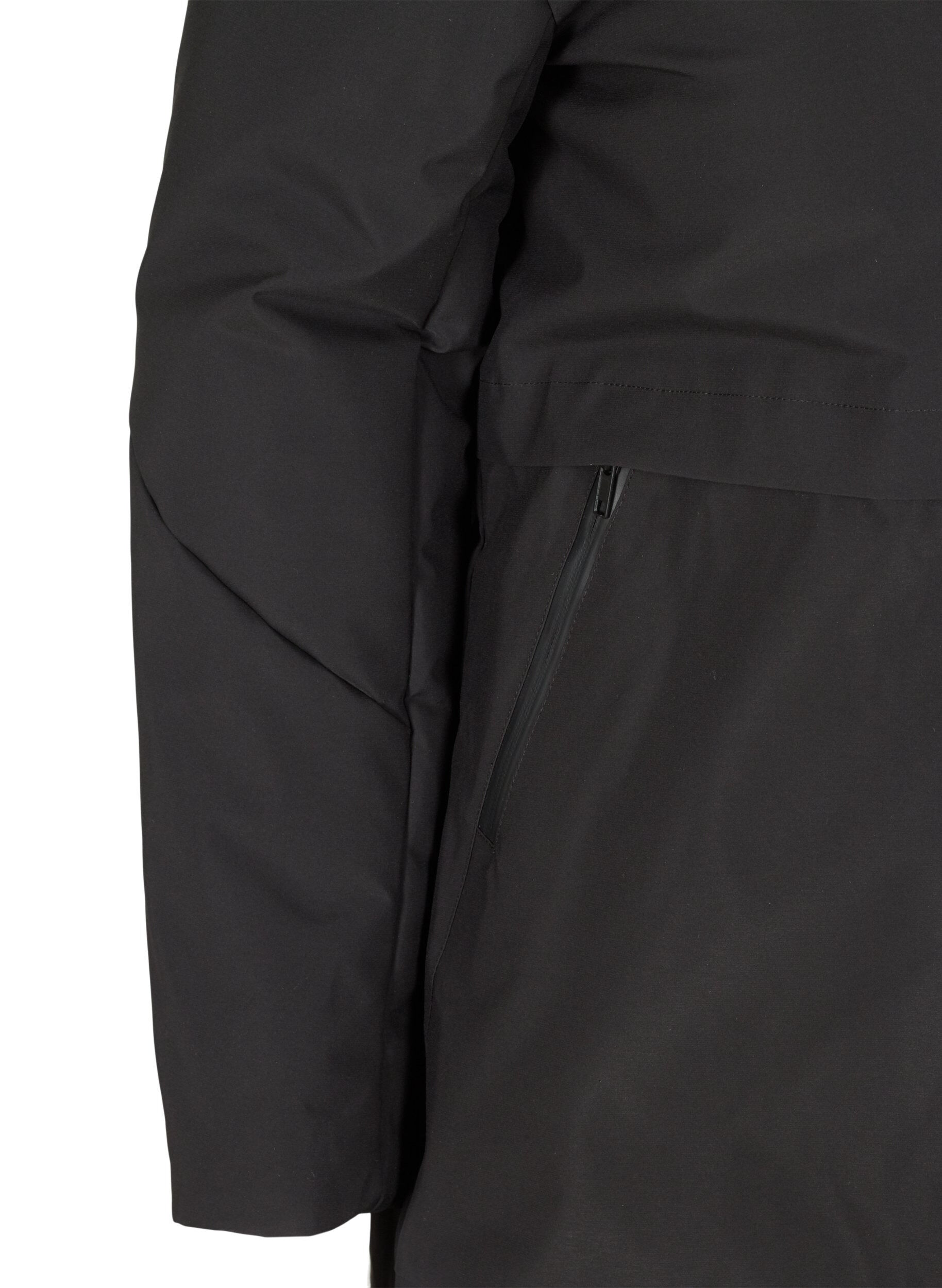 ZizzifashionWinter jacket with adjustable waist, Black, Packshot image number 2
