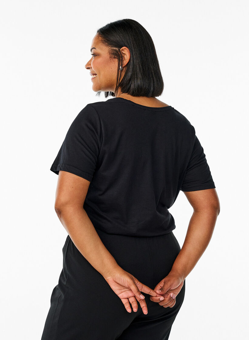 FLASH - T-shirt with motif, Black, Model image number 2