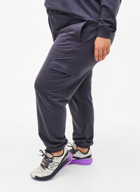 Sweatpants with cargo pockets, Ombre Blue, Model