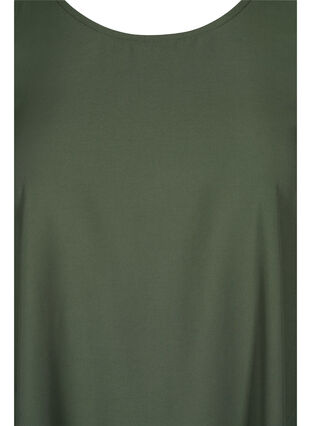 Short-sleeved A-line tunic, Thyme, Packshot image number 2