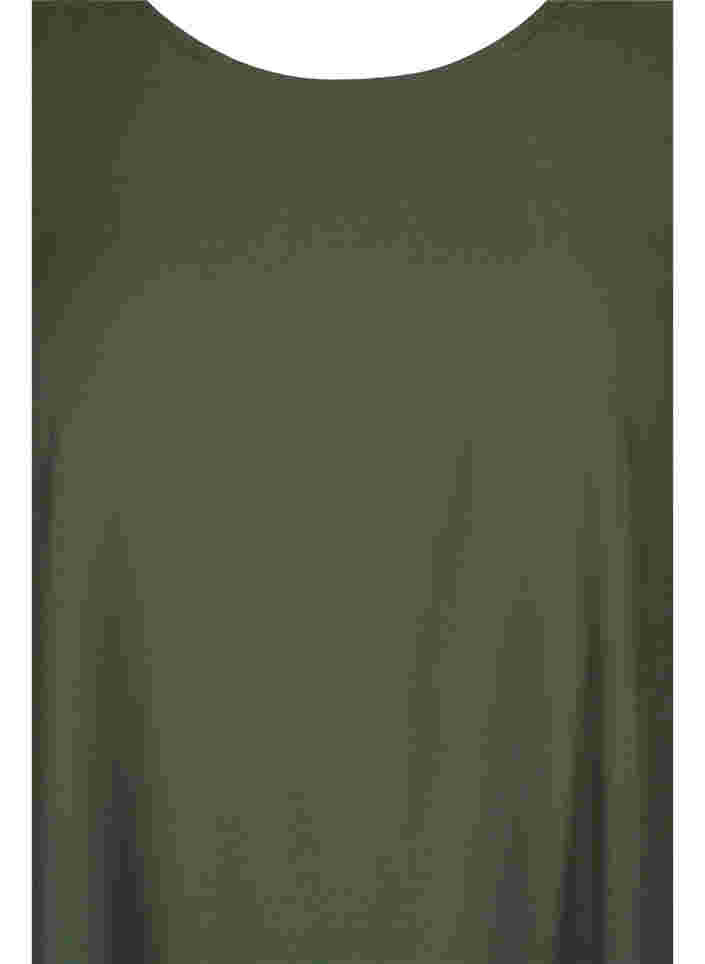 Short-sleeved A-line tunic, Thyme, Packshot image number 2