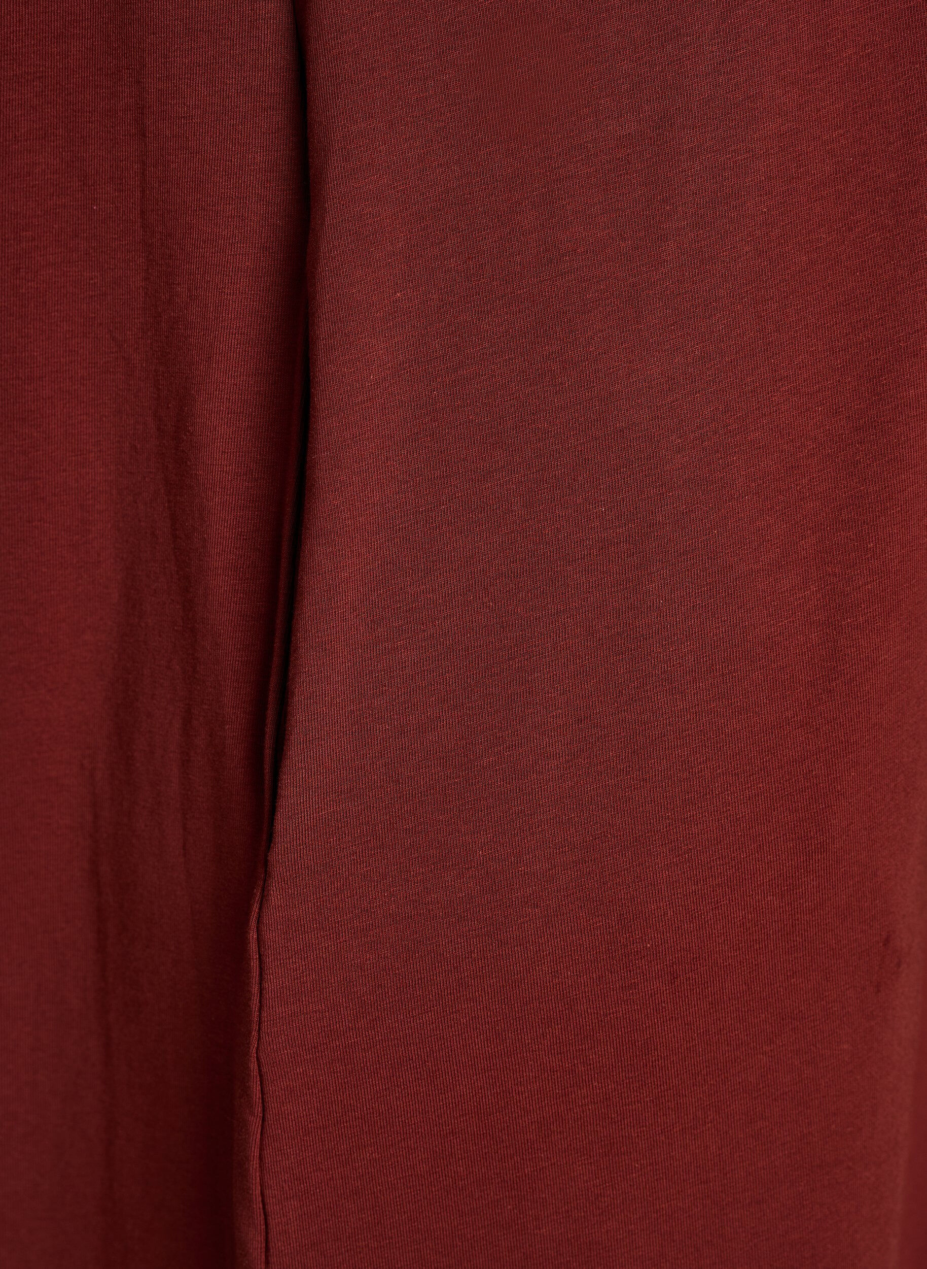 Zizzifashion Midi T-shirt dress with a V-neck, 0426, Packshot image number 3