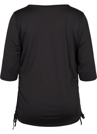 Maternity training blouse with 3/4 sleeves, Black, Packshot image number 1