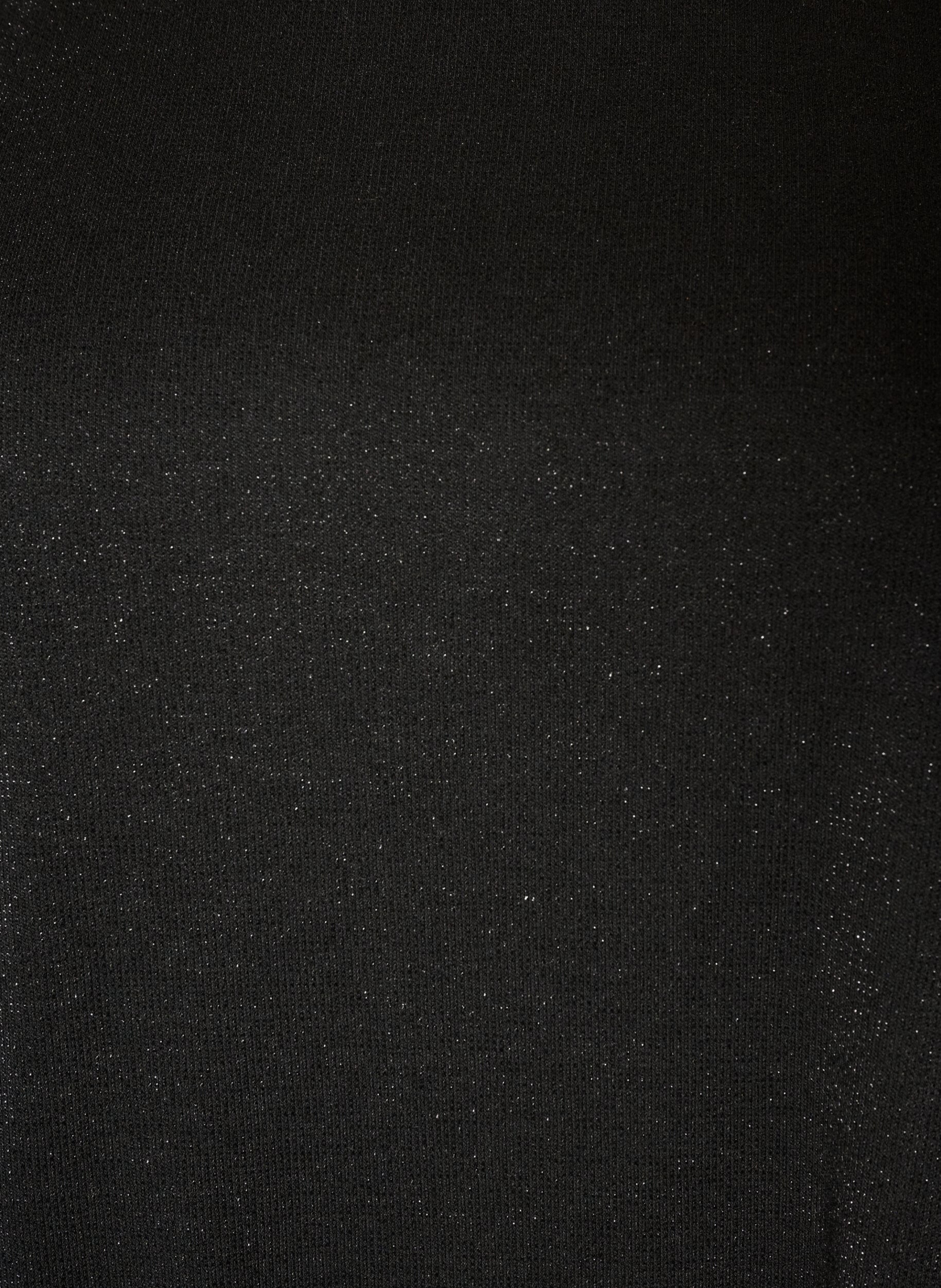ZizzifashionJersey dress with glitter and lace trim, Black, Packshot image number 2