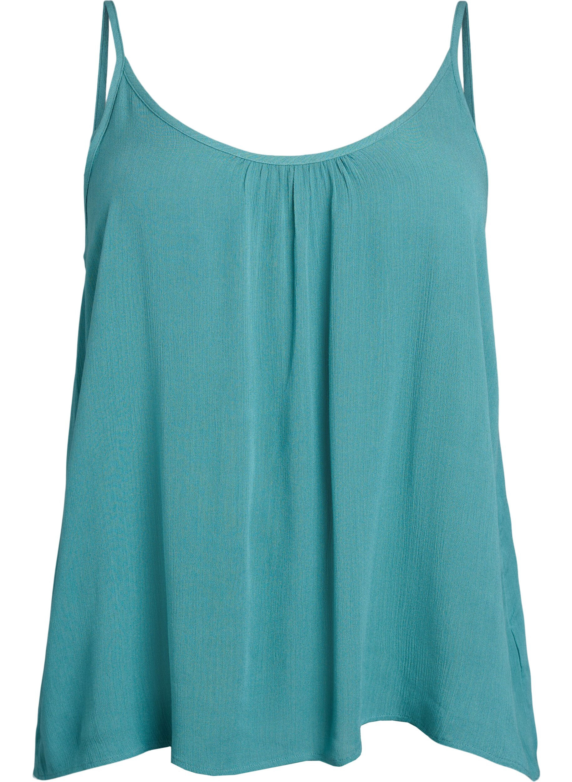 ZizzifashionStrap top in viscose, Blue, Packshot image number 0