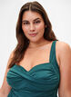 Draped tankini, Green, Model image number 2