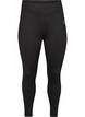 Cropped basic workout leggings, Black, Packshot image number 0