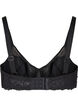 Lace bra with mesh, Black, Packshot image number 1