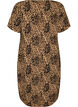Dress with print and short sleeves, Brown, Packshot image number 1