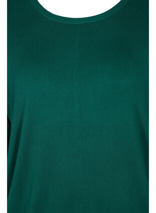 Knitted tunic in viscose blend, Evergreen, Packshot image number 2