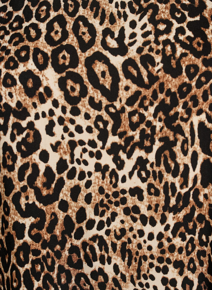 Viscose dress with cutline, Brown, Packshot image number 2