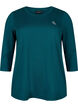 Workout top with 3/4 sleeves, Green, Packshot image number 0