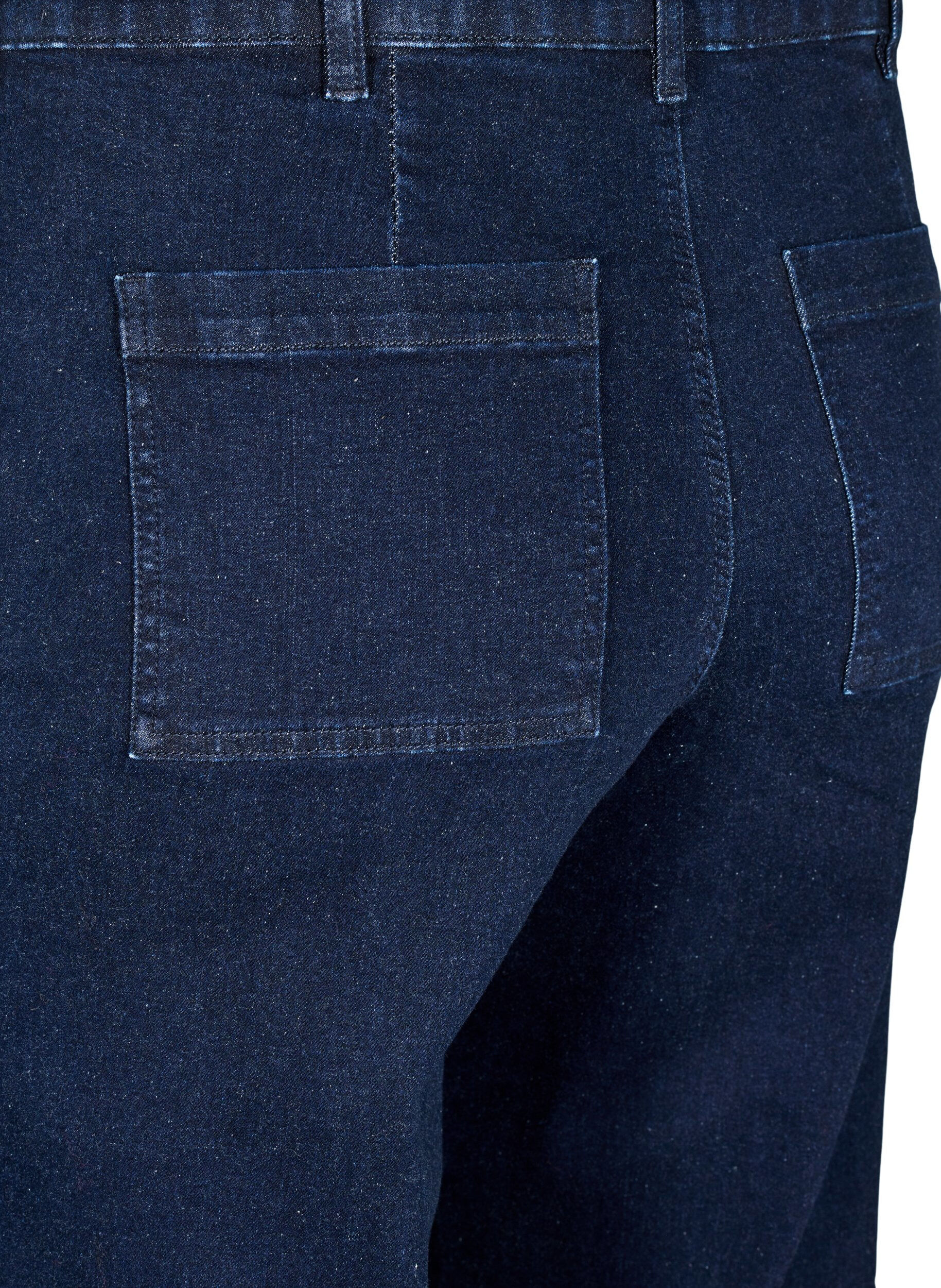ZizzifashionHigh-waisted jeans with wide legs, Blue, Packshot image number 3