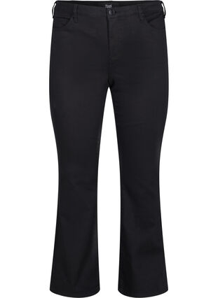 Ellen bootcut jeans with a high waist, Black, Packshot image number 0