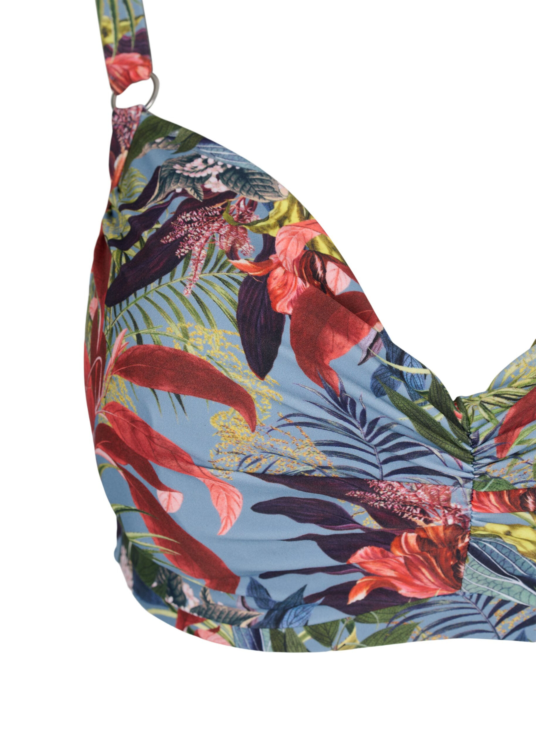 Zizzifashion Printed bikini top with underwire, Citadel AOP, Packshot image number 2