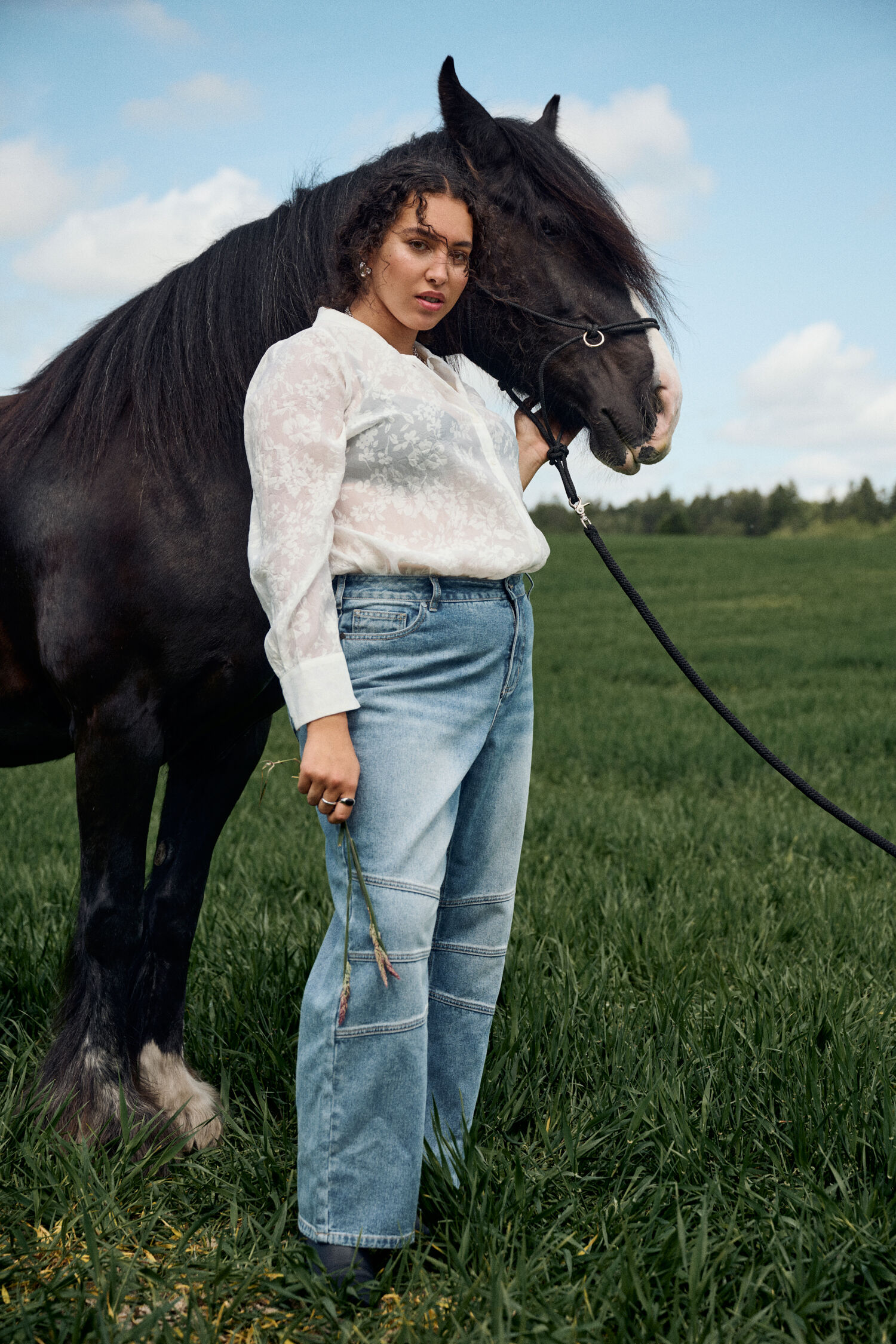 Zizzifashion Shirt with pattern, , Model