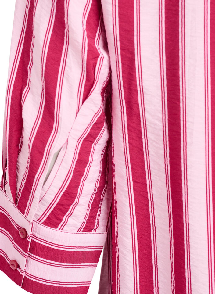 Short dress with collar and chest pocket, Pink, Packshot image number 3