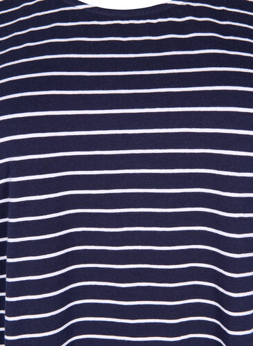 Cotton t-shirt with stripes, Night Sky W. Stripe, Packshot image number 2