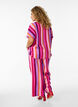 Loose viscose trousers with stripes, Pink, Model image number 1