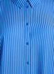 Long striped shirt with button detail on the back, Blue, Packshot image number 2