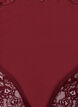 Panties with lace and a bow detail at the back, Dark Bordeaux, Packshot image number 2