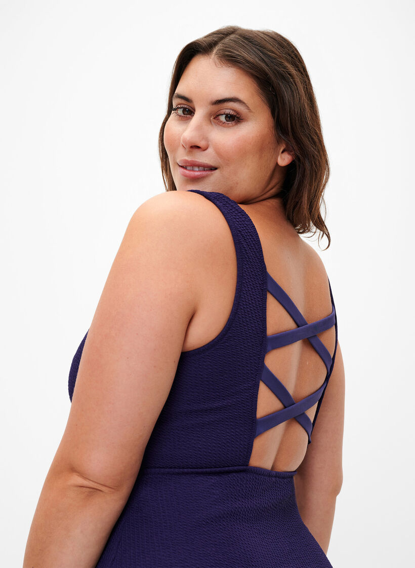 Swimsuit with cross detail on the back, Astral Aura, Model image number 2