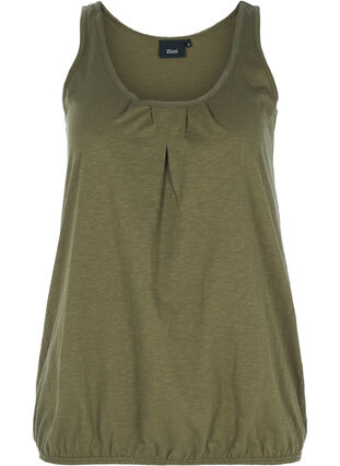 Top with lace trim, Ivy green, Packshot image number 0