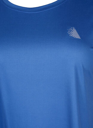 Short-sleeved workout t-shirt, Sodalite Blue, Packshot image number 2
