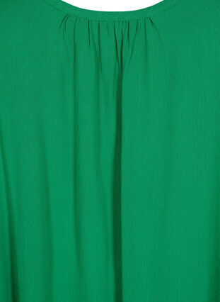 Solid colour strap dress in viscose, Jolly Green, Packshot image number 2