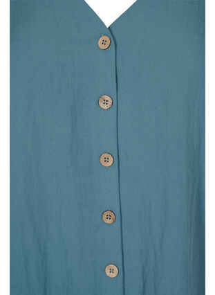 Viscose blouse with buttons and v-neck, Trooper, Packshot image number 2