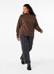 Knitted wool blouse with high neck, Rain Drum Mel., Model image number 2
