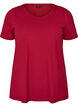 Basic plain cotton t-shirt, Red, Packshot image number 0