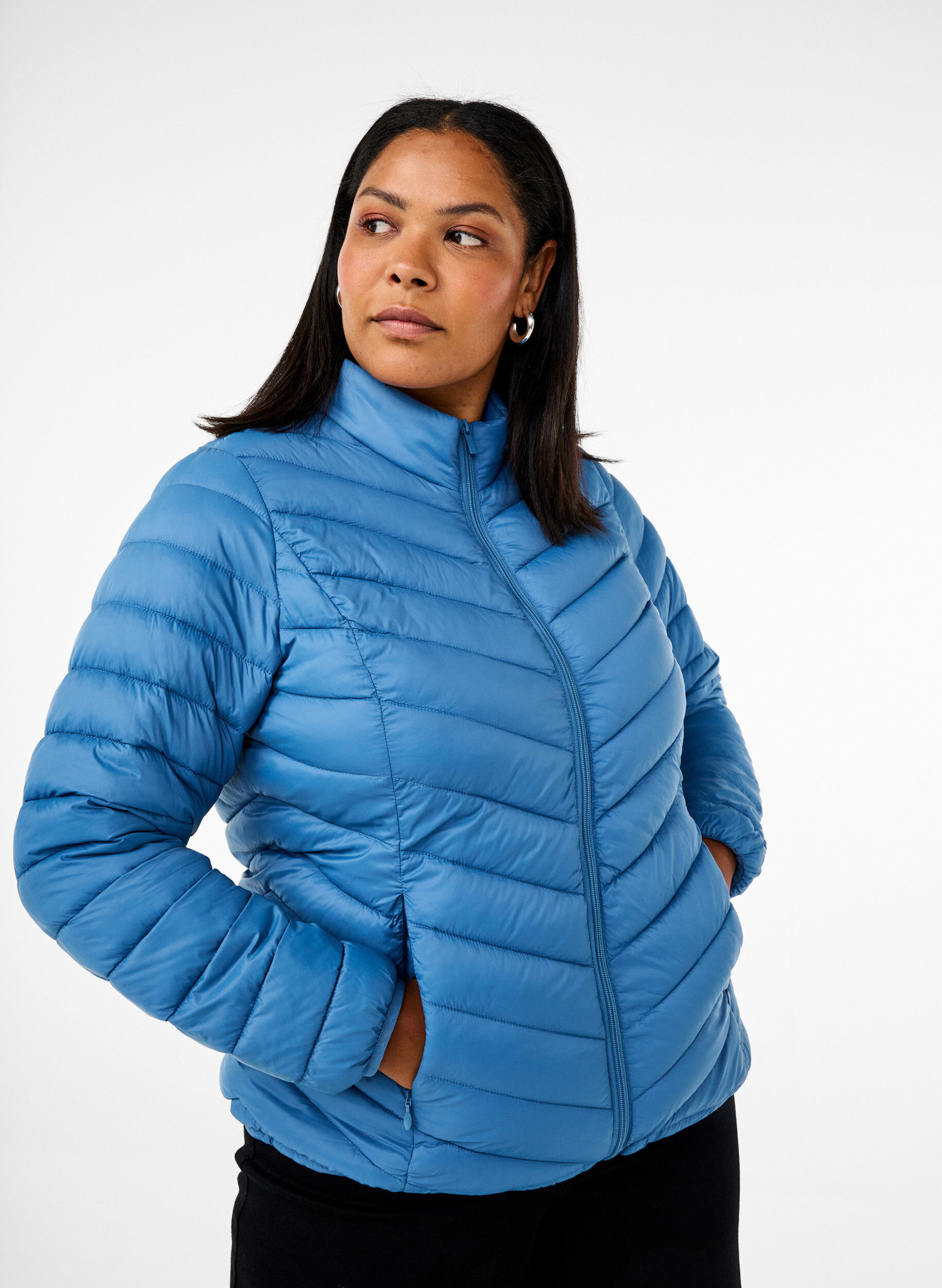 ZizzifashionLightweight jacket with pockets, Blue, Model image number 0