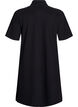Short A-line polo dress, Black, Packshot image number 1
