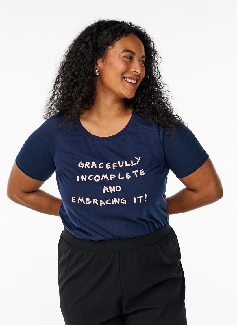 FLASH - T-shirt with motif, Blue, Model image number 0